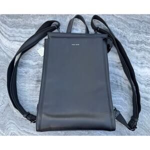 Pixie Mood Carrie Medium Women's Black Faux Leather Backpack Shoulder Bag, Charm
